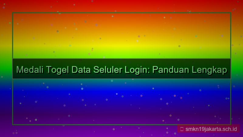 desain MEDALI TOGEL data seluler login