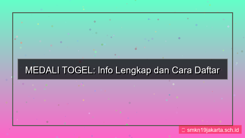 konten MEDALI TOGEL facebook info daftar