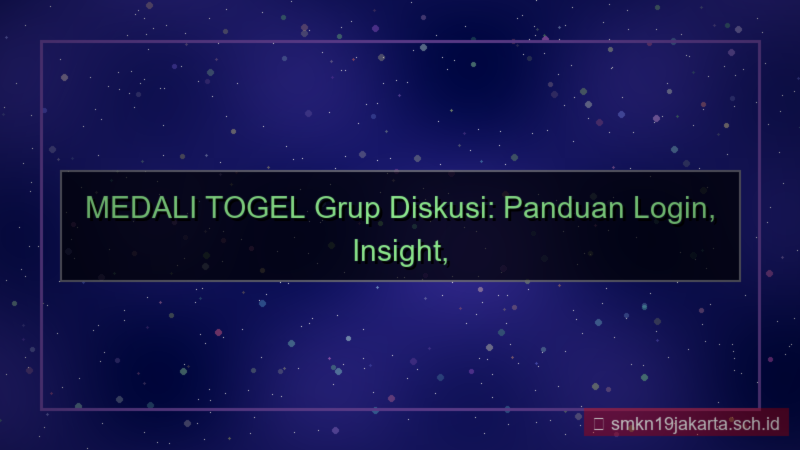 gambar MEDALI TOGEL grup diskusi login