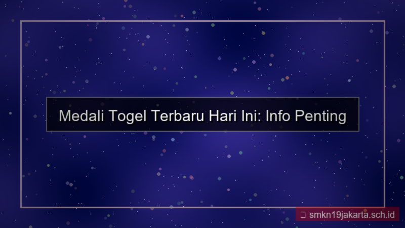 desain MEDALI TOGEL info terbaru hari ini