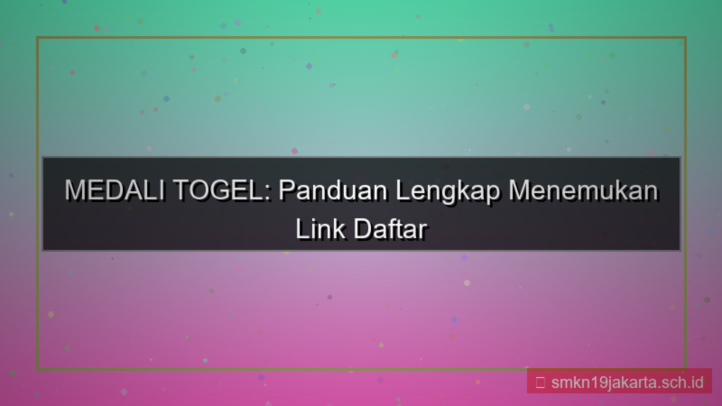 visual MEDALI TOGEL link daftar aktif