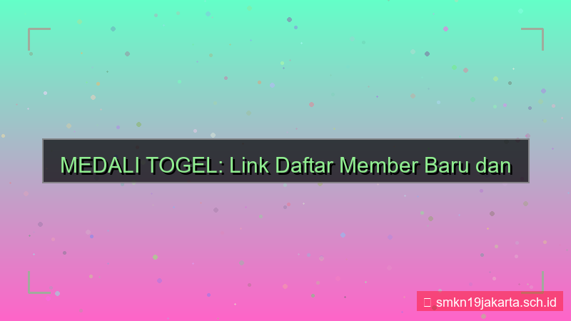 ilustrasi MEDALI TOGEL link daftar member baru