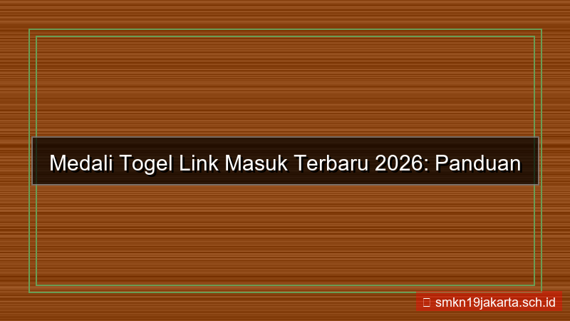 tampilan MEDALI TOGEL link masuk terbaru 2026