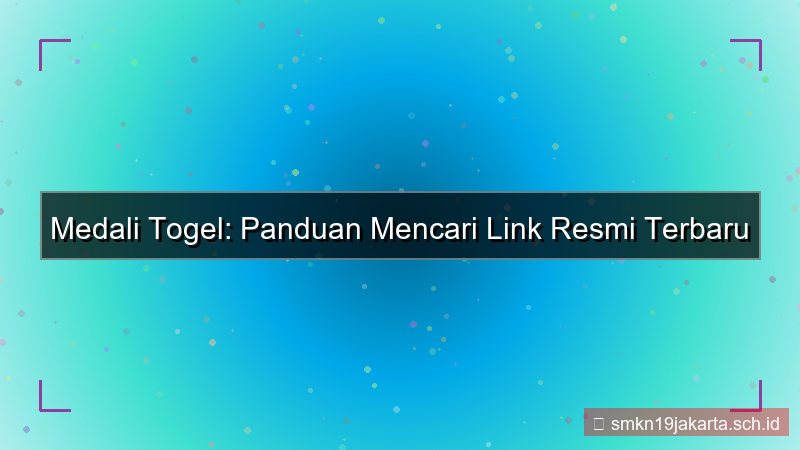 tampilan MEDALI TOGEL link resmi terbaru 2026