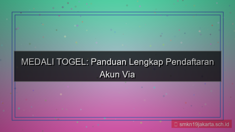 tampilan MEDALI TOGEL live chat pendaftaran