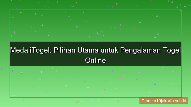 desain MEDALI TOGEL medalitogel pilihan utama