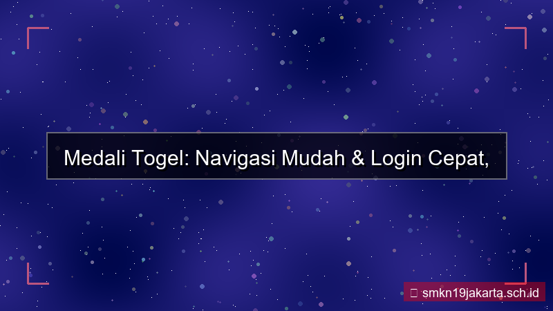gambar MEDALI TOGEL navigasi mudah login