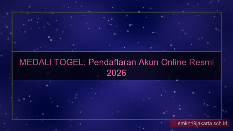gambar MEDALI TOGEL pendaftaran akun 2026 online