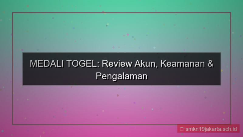 tampilan MEDALI TOGEL review akun medalitogel
