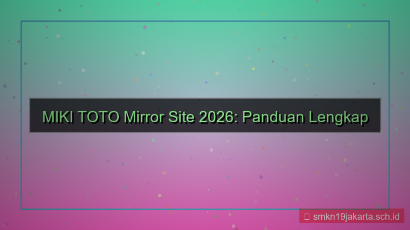 gambar MIKI TOTO mirror site 2026