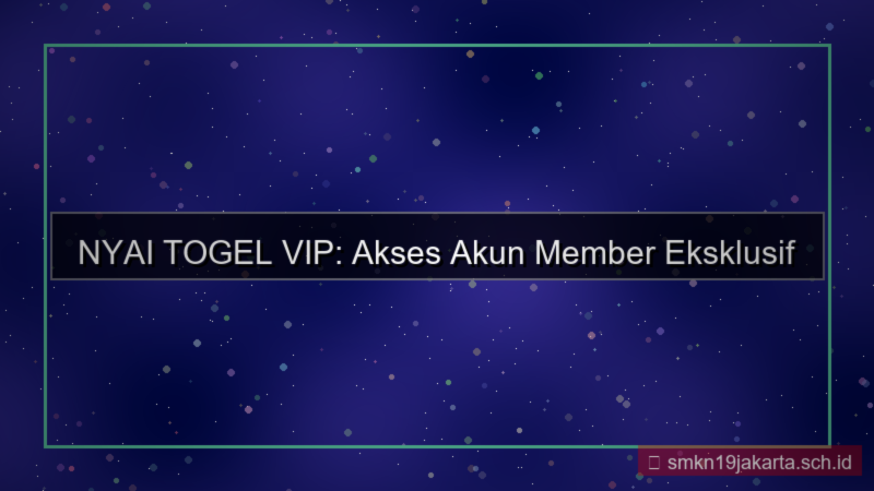 konten NYAI TOGEL akses akun member vip
