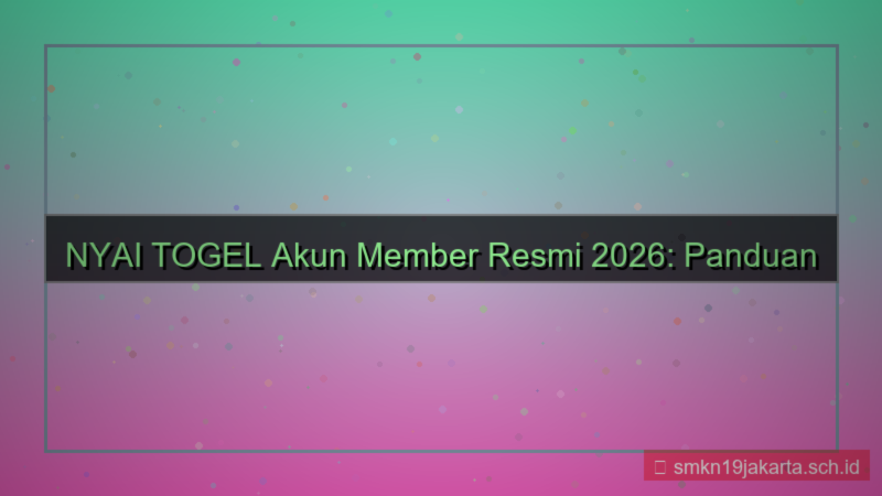 tampilan NYAI TOGEL akun member resmi 2026