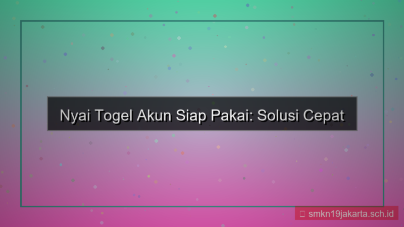 tampilan NYAI TOGEL akun siap pakai