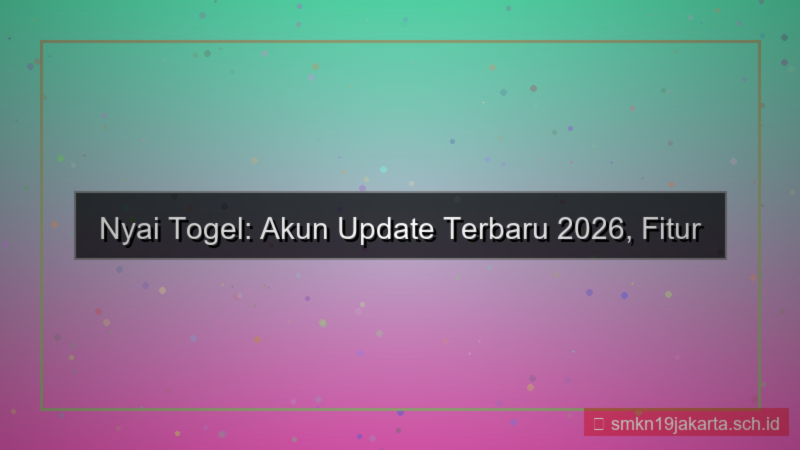 NYAI TOGEL akun update terbaru 2026