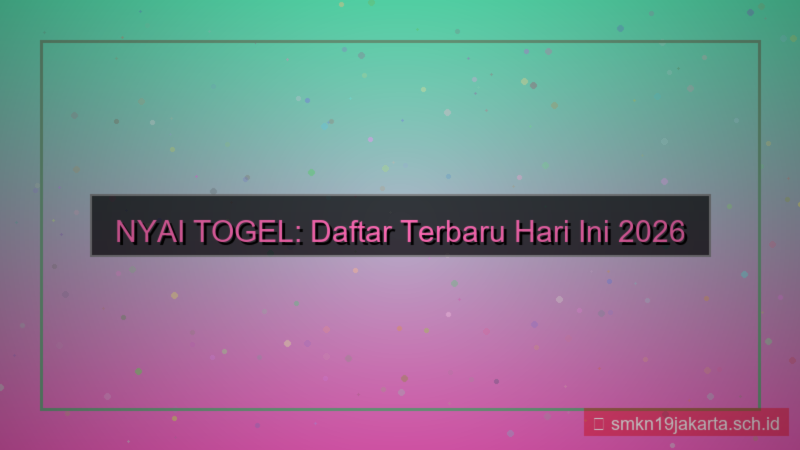 ilustrasi NYAI TOGEL daftar terbaru hari ini 2026