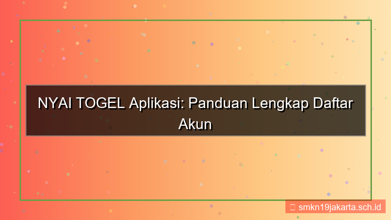 ilustrasi NYAI TOGEL daftar via aplikasi