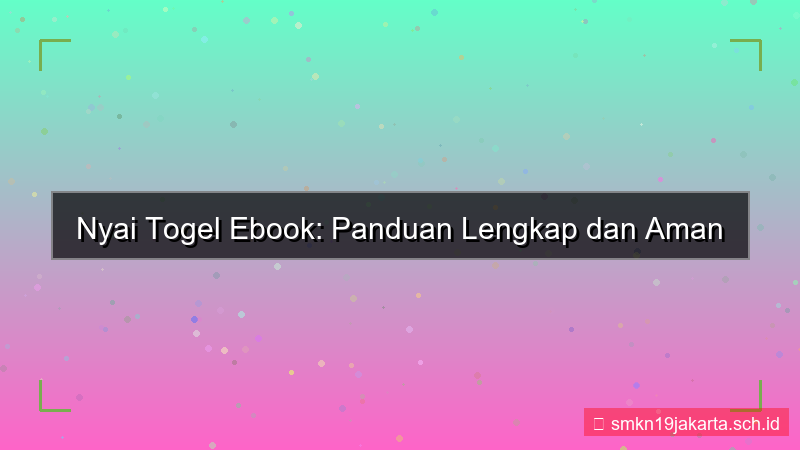 NYAI TOGEL ebook cara daftar