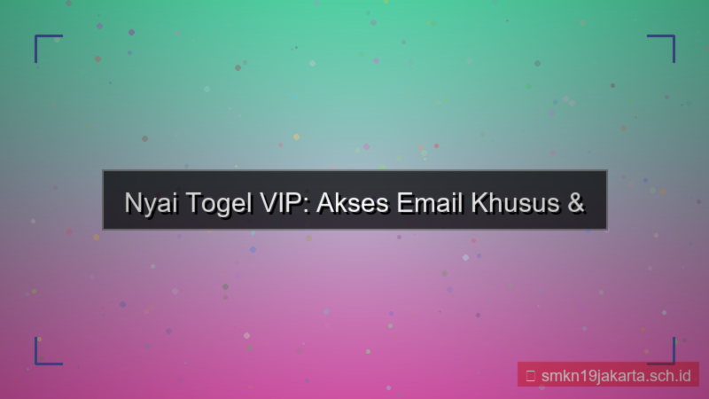 desain NYAI TOGEL email khusus vip