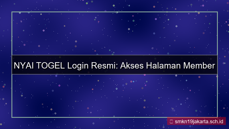 ilustrasi NYAI TOGEL halaman login member resmi
