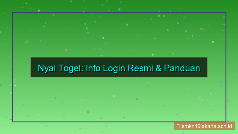 NYAI TOGEL info login resmi