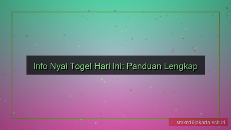 tampilan NYAI TOGEL info terbaru hari ini