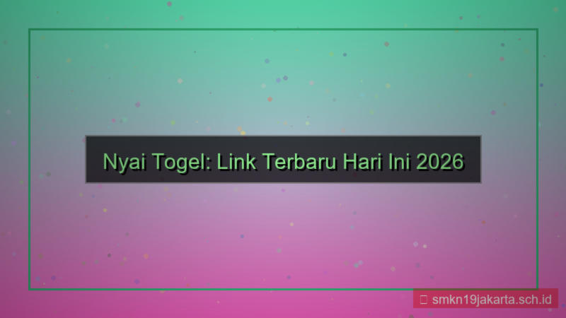 NYAI TOGEL link terbaru hari ini 2026