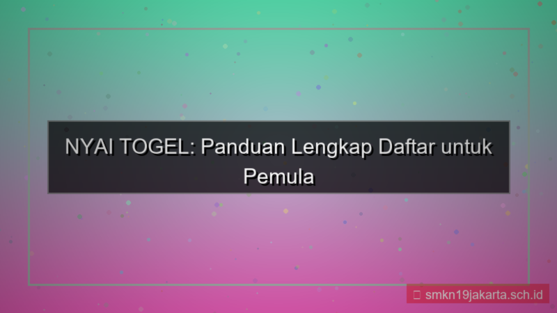 ilustrasi NYAI TOGEL panduan daftar pemula