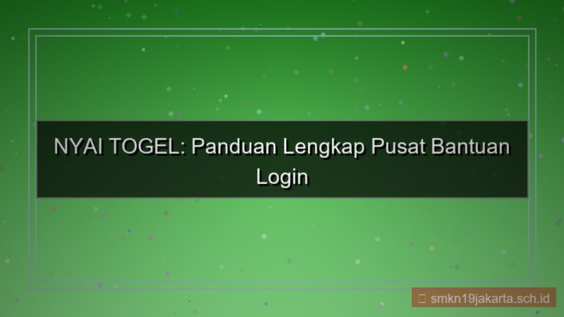 visual NYAI TOGEL pusat bantuan login