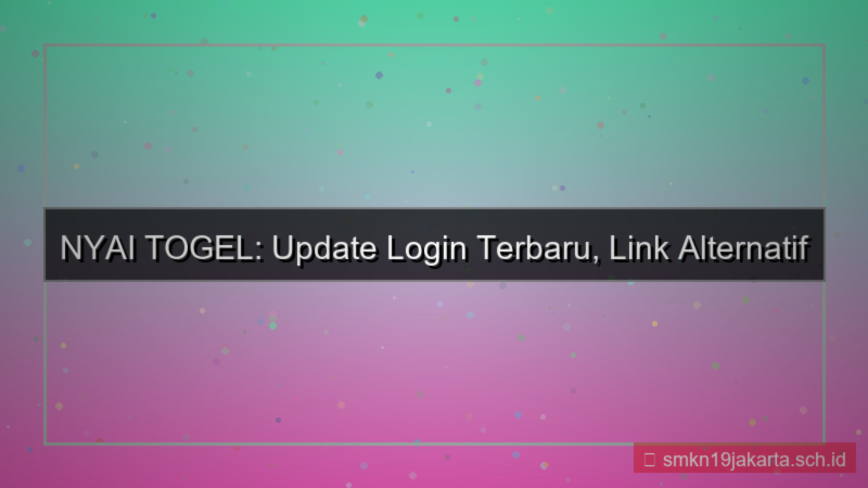 tampilan NYAI TOGEL update login terbaru