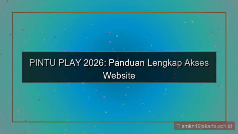 gambar PINTU PLAY akses website resmi 2026