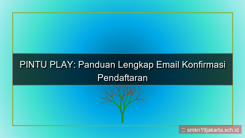 PINTU PLAY email konfirmasi daftar