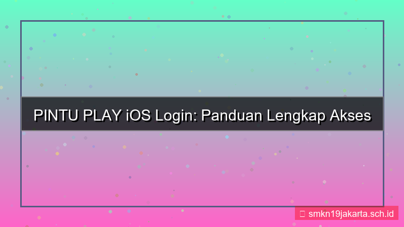 visual PINTU PLAY login via mobile ios