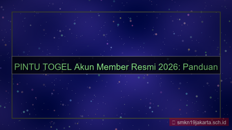gambar PINTU TOGEL akun member resmi 2026