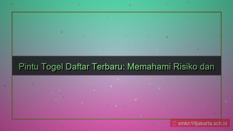 gambar PINTU TOGEL daftar terbaru hari ini 2026