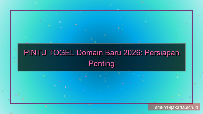 visual PINTU TOGEL domain baru 2026