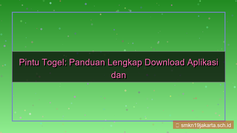 desain PINTU TOGEL download aplikasi login