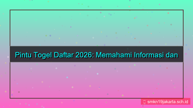 gambar PINTU TOGEL event daftar 2026
