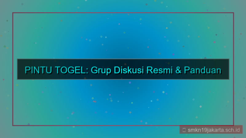 tampilan PINTU TOGEL grup diskusi login