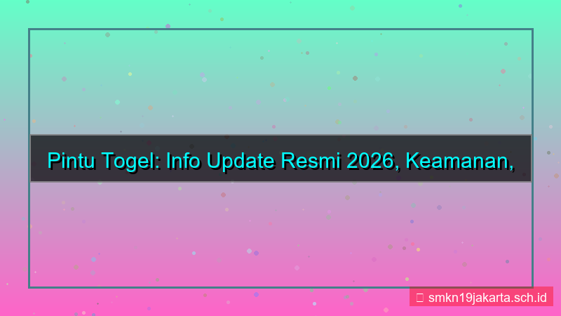 gambar PINTU TOGEL info update resmi 2026