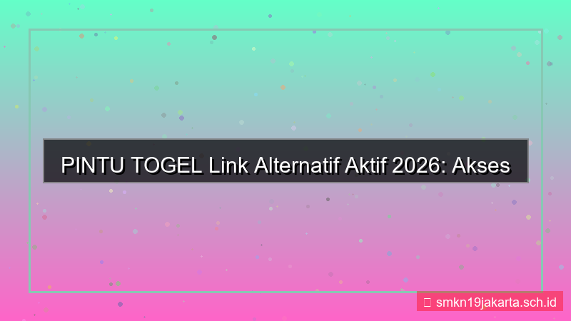 PINTU TOGEL link alternatif aktif 2026