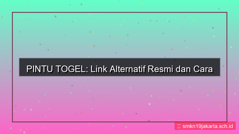 PINTU TOGEL link alternatif daftar