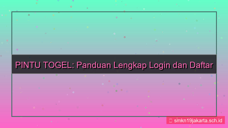visual PINTU TOGEL login dan daftar akun