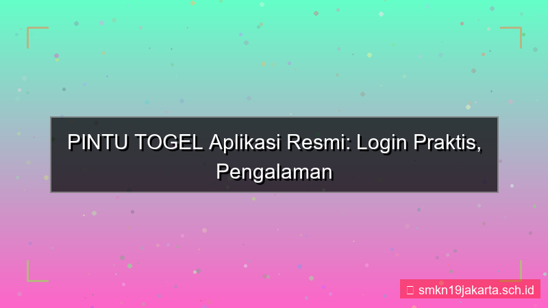 visual PINTU TOGEL login via aplikasi