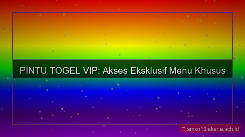 gambar PINTU TOGEL menu khusus vip
