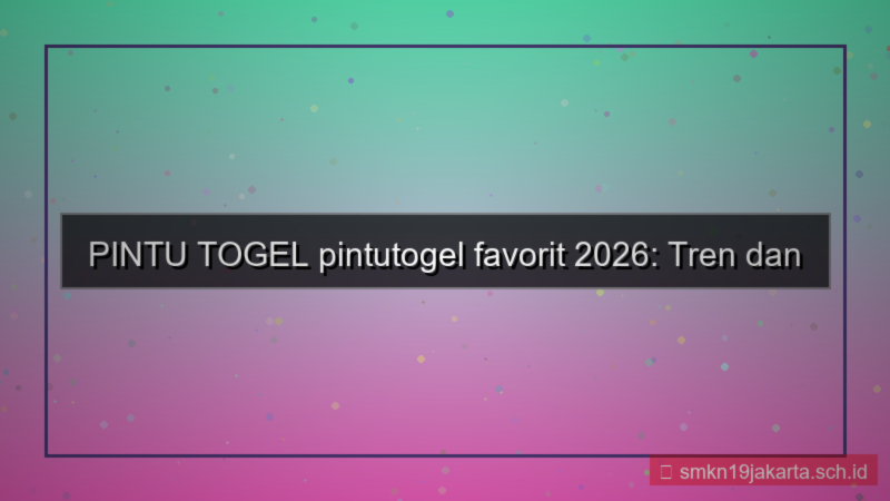 PINTU TOGEL pintutogel favorit 2026