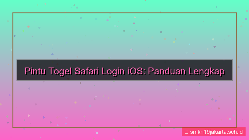 tampilan PINTU TOGEL safari login ios