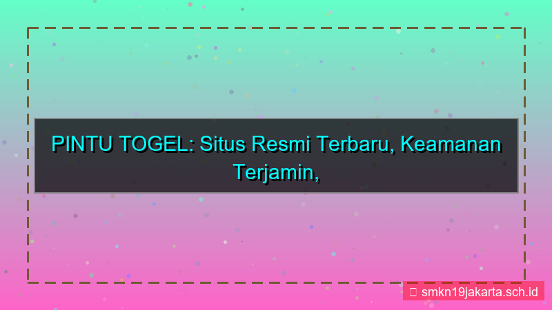 PINTU TOGEL situs resmi terbaru