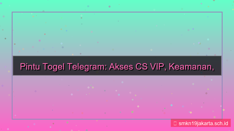 desain PINTU TOGEL telegram cs vip