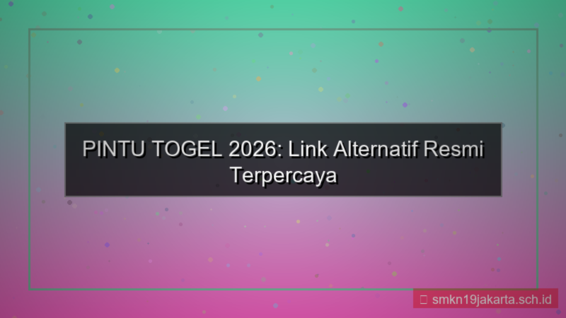 konten PINTU TOGEL website alternatif resmi 2026