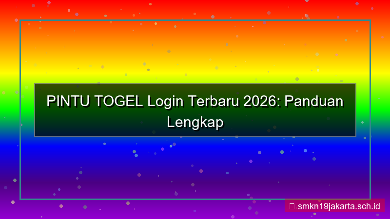 desain PINTU TOGEL website login terbaru 2026